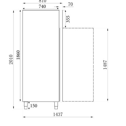 FREEZER SS+AL 1200 LTR STATIC