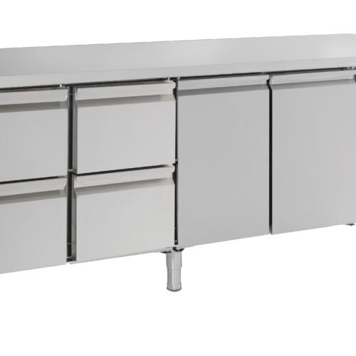 700 REFRIGERATED COUNTER 2 DOORS AND 4 DRAWERS ENERGY LINE