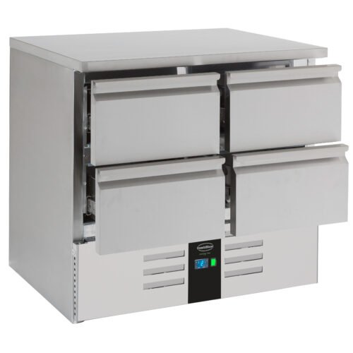 REFRIGERATED COUNTER 4 DRAWERS ENERGY LINE  EQUIPPED WITH EVAPORATOR