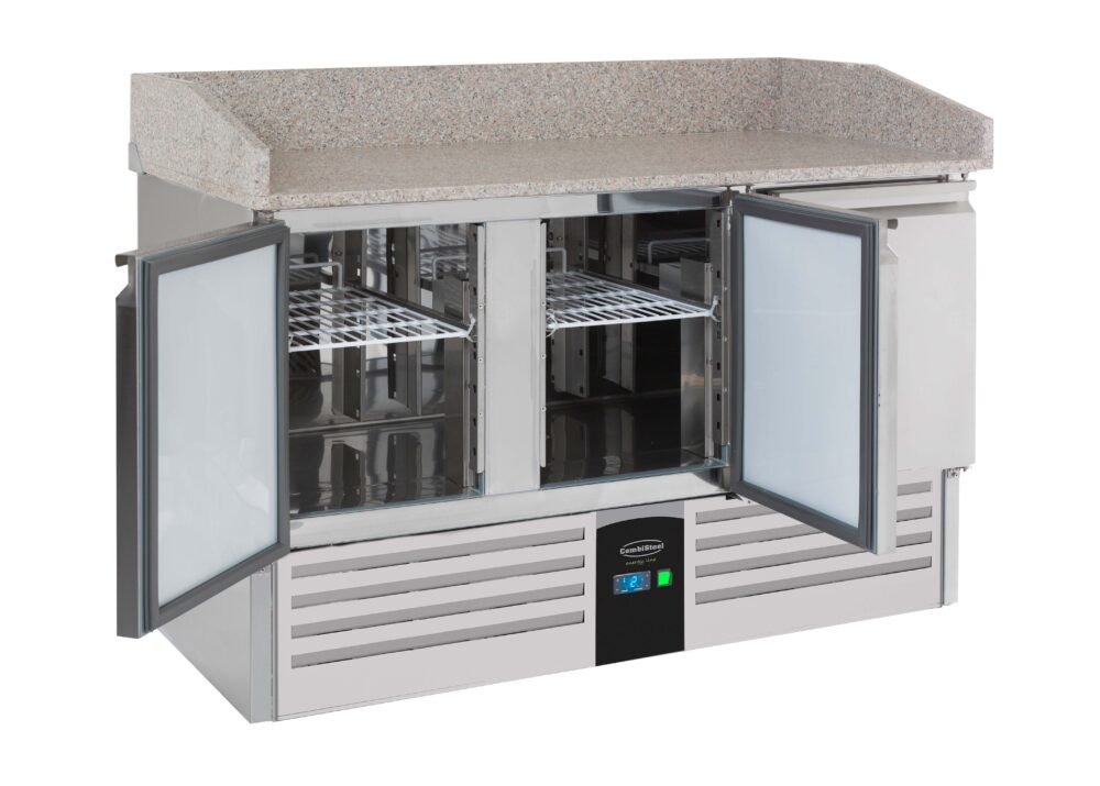 PIZZA COUNTER 3 DOORS ENERGY LINE  EQUIPPED WITH EVAPORATOR