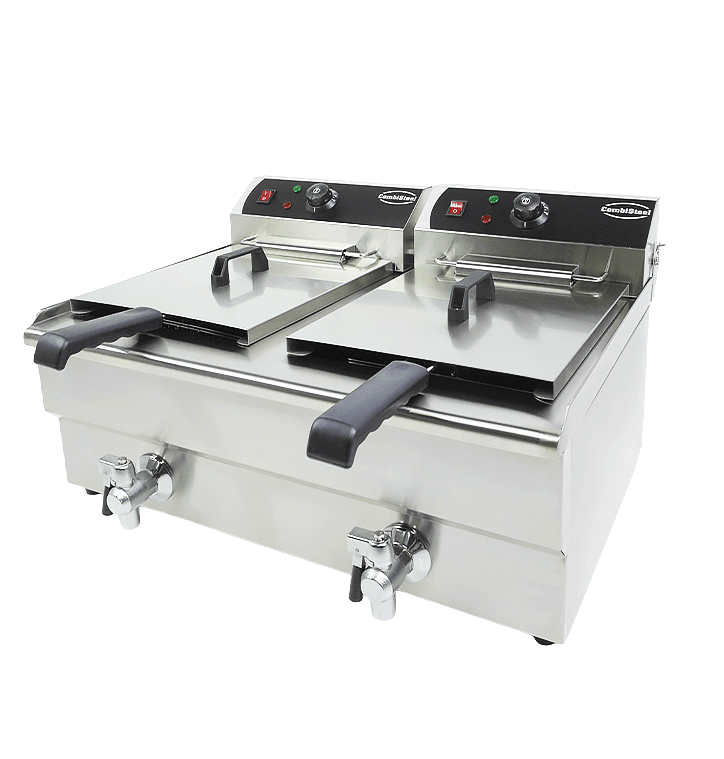 ELECTRIC COUNTER FRYER 2X10 L
