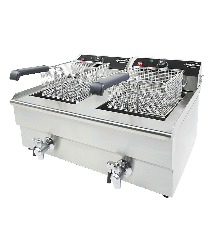 ELECTRIC COUNTER FRYER 2X10 L