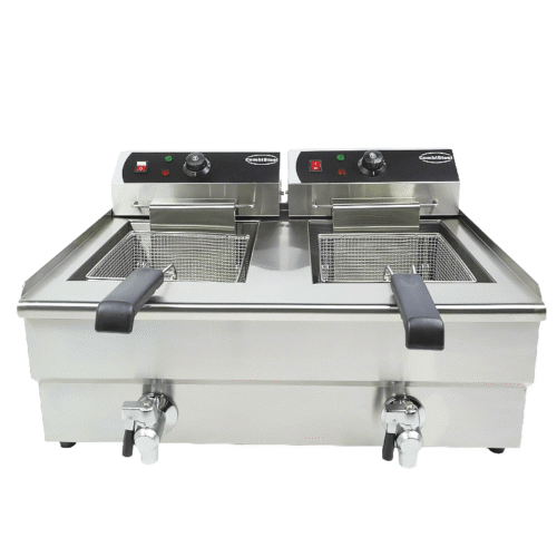 ELECTRIC COUNTER FRYER 2X10 L