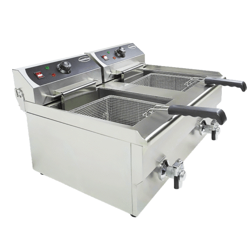 ELECTRIC COUNTER FRYER 2X10 L