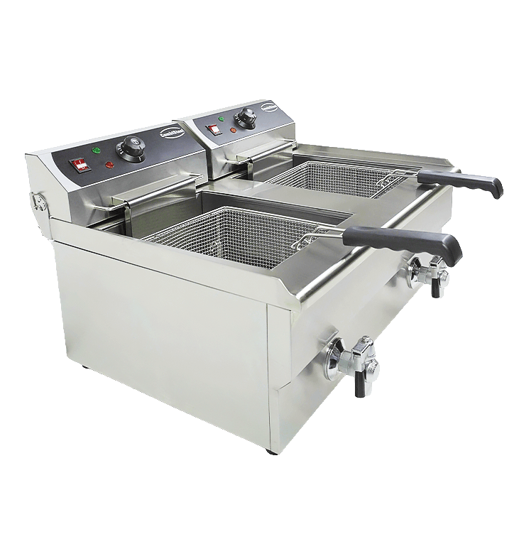 ELECTRIC COUNTER FRYER 2X10 L
