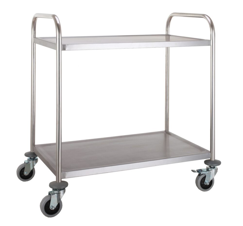 TROLLEY FLAT-PACKED 2 SHELVES