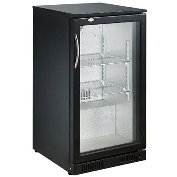 BACKBAR COOLER BLACK 1 DOOR