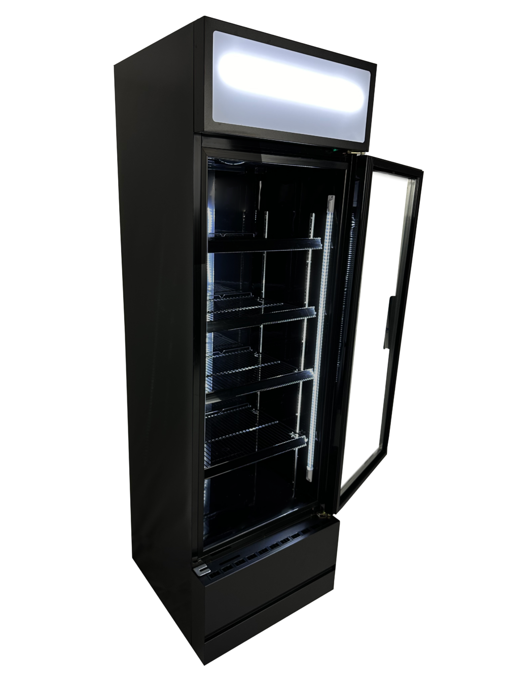 REFRIGERATOR GLASS DOOR FCU-370 BL
