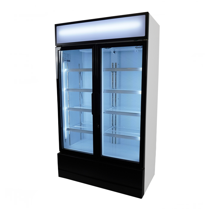 REFRIGERATOR 2 GLASS DOORS FCU-750