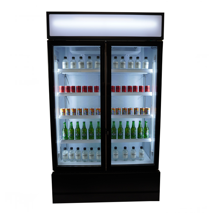 REFRIGERATOR 2 GLASS DOORS FCU-750
