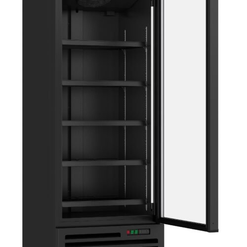 REFRIGERATOR 1 GLASS DOOR BLACK JDE-600R BL