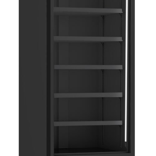 REFRIGERATOR 1 GLASS DOOR BLACK JDE-600R BL