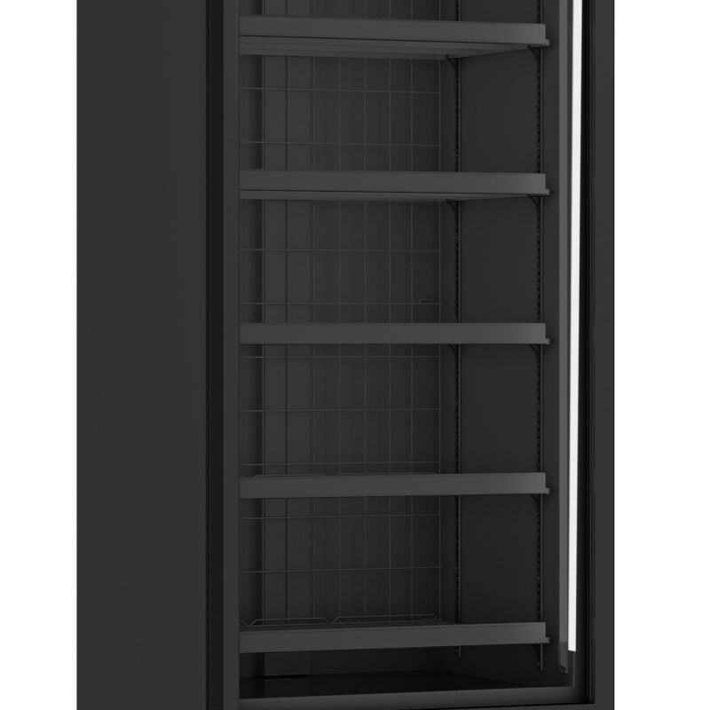 FREEZER 1 GLASS DOOR BLACK JDE-600F BL