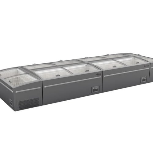 SUPERMARKET CHEST FREEZER GREY 2100 AUTOMATIC DEFROST