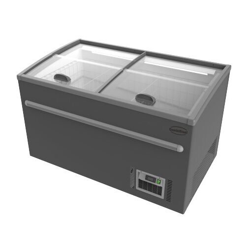SUPERMARKET CHEST FREEZER GREY 1450 AUTOMATIC DEFROST