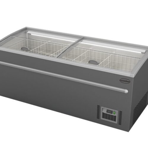 SUPERMARKET CHEST FREEZER GREY 2100 AUTOMATIC DEFROST