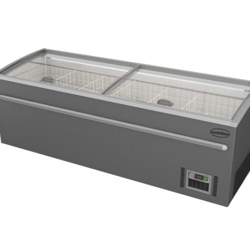 SUPERMARKET CHEST FREEZER GREY 2500 AUTOMATIC DEFROST *TRANSPORT ON REQUEST*