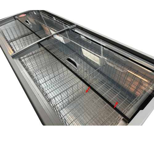 SUPERMARKET CHEST FREEZER GREY 2500 AUTOMATIC DEFROST *TRANSPORT ON REQUEST*