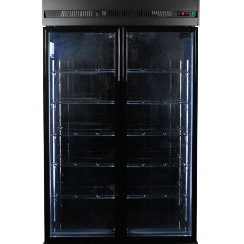 REFRIGERATOR 2 GLASS DOORS BLACK IRM-770 BL