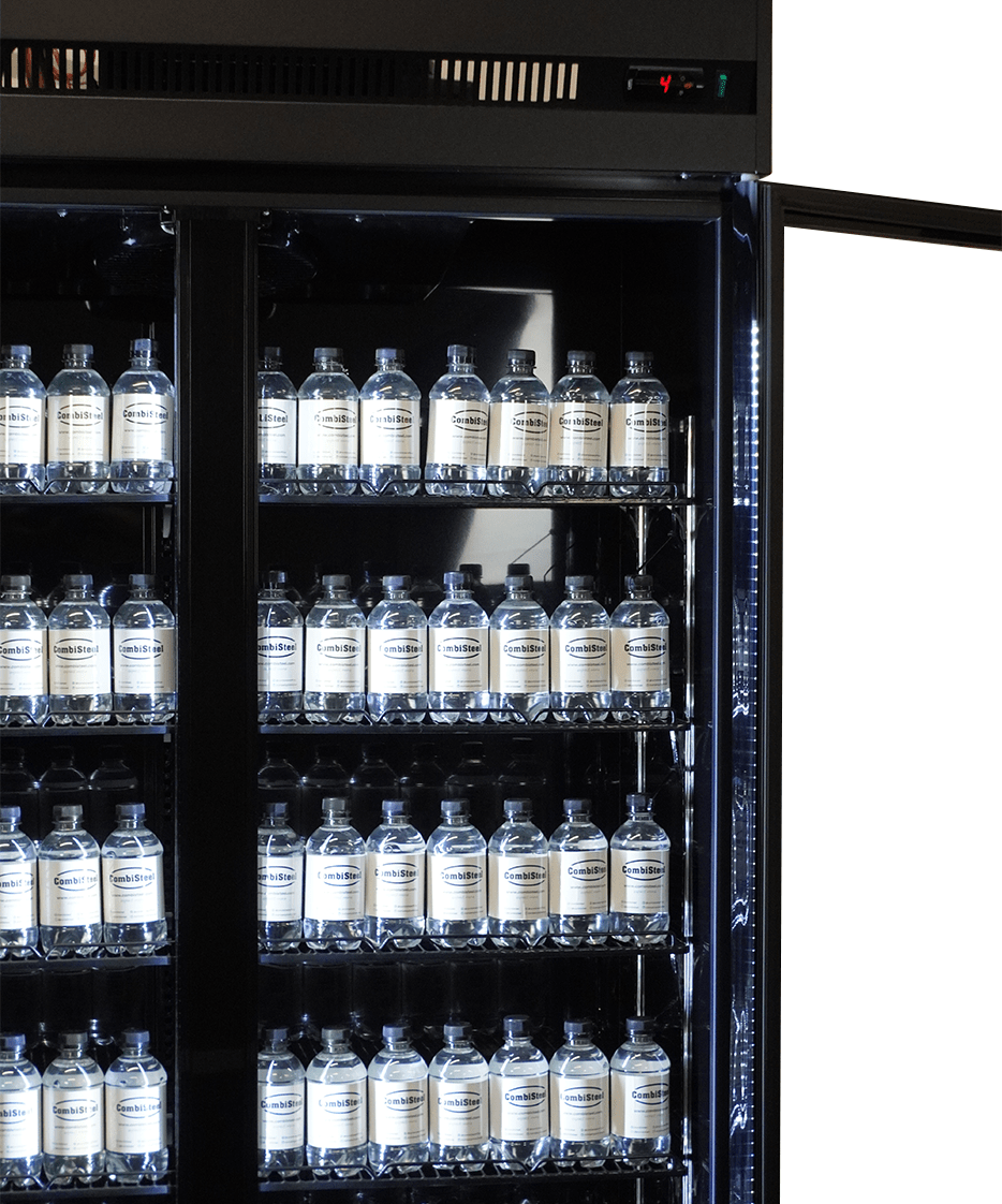 REFRIGERATOR 3 GLASS DOORS BLACK IRM-1180R BL