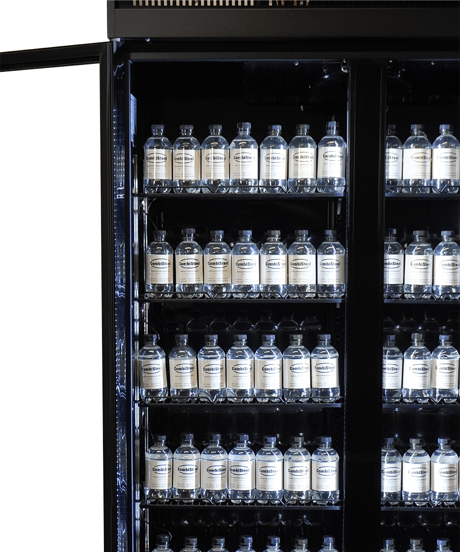 REFRIGERATOR 3 GLASS DOORS BLACK IRM-1180R BL
