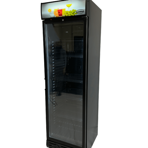 REFRIGERATOR 1 GLASS DOOR BLACK