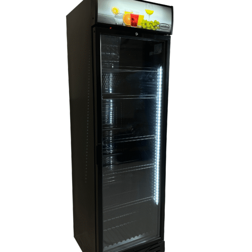 REFRIGERATOR 1 GLASS DOOR BLACK