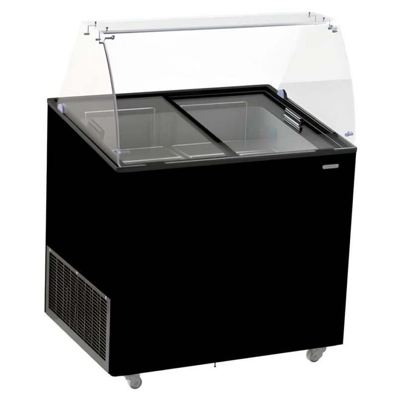 ICE CREAM DISPLAY CORISCA BLACK 6X5 LTR