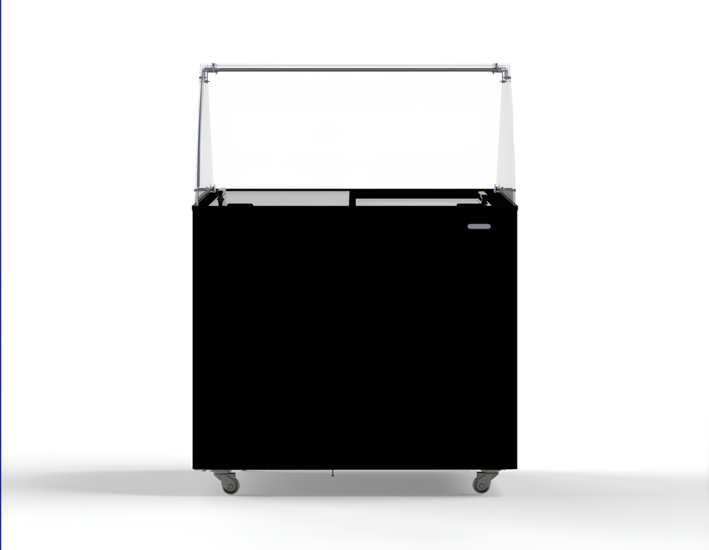 ICE CREAM DISPLAY CORISCA BLACK 6X5 LTR