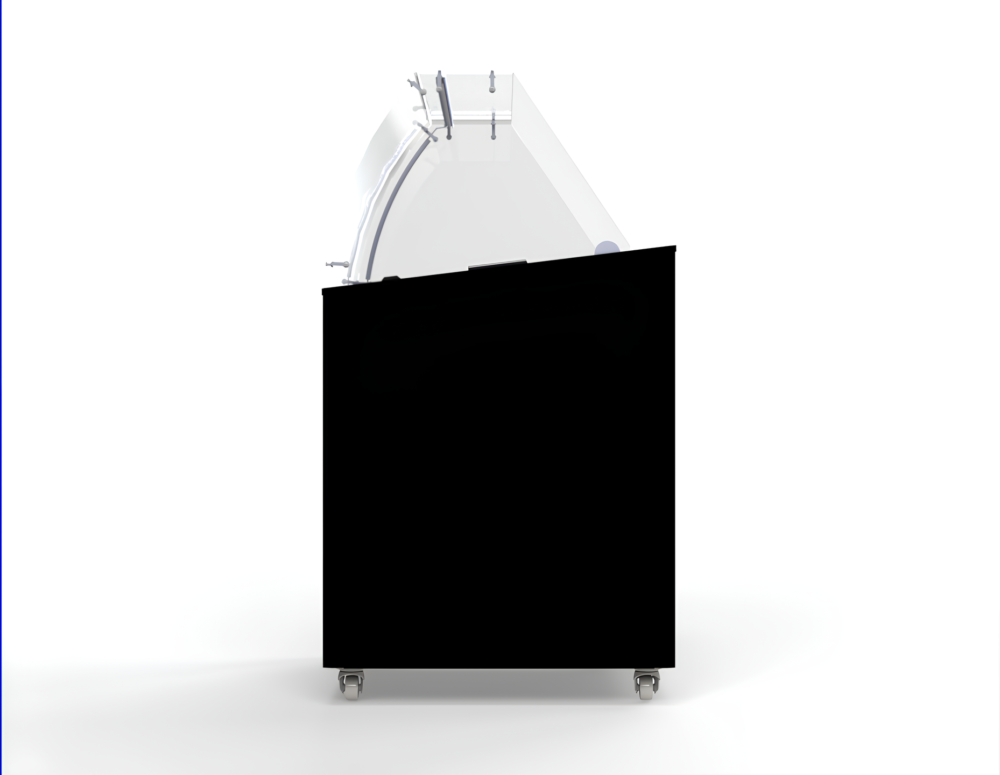 ICE CREAM DISPLAY CORISCA BLACK 6X5 LTR