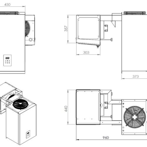 POSITIVE WALL-MOUNTED STRADDLE-TYPE UNIT 6,6-9 M3