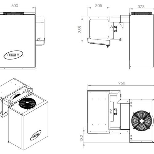POSITIVE WALL-MOUNTED STRADDLE-TYPE UNIT 9,1-13 M3