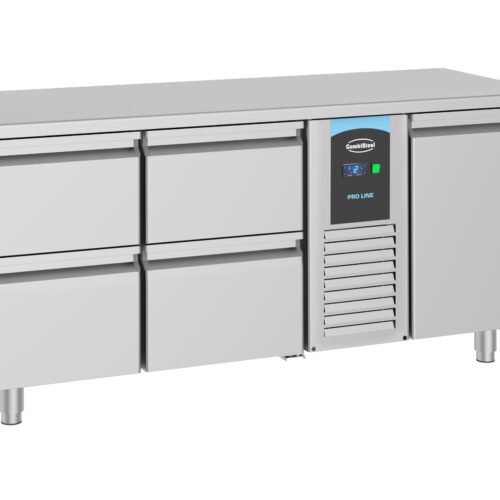 700 REFRIGERATED COUNTER 1 DOOR AND 4 DRAWERS MONOBLOCK ENERGY LINE