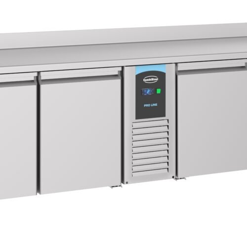 700 REFRIGERATED COUNTER UPSTAND 4 DOORS MONOBLOCK ENERGY LINE