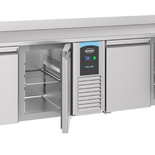 700 REFRIGERATED COUNTER UPSTAND 4 DOORS MONOBLOCK ENERGY LINE