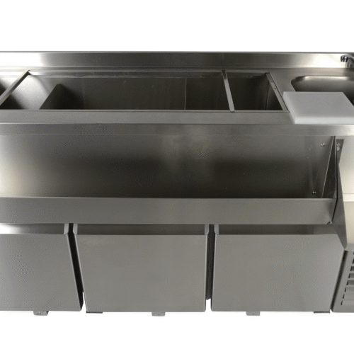 REFRIGERATED COUNTER 3 DOORS WITH COCKTAIL BAR STATION