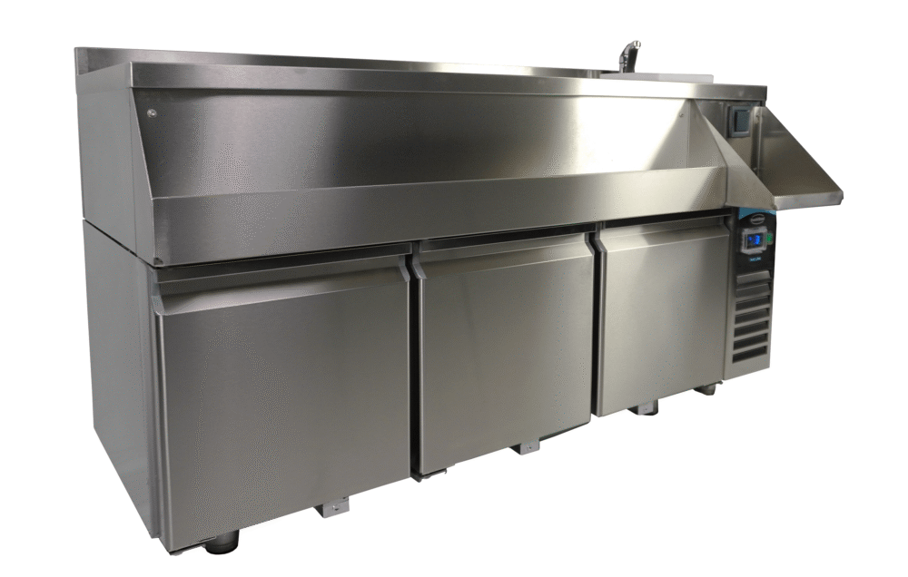 REFRIGERATED COUNTER 3 DOORS WITH COCKTAIL BAR STATION