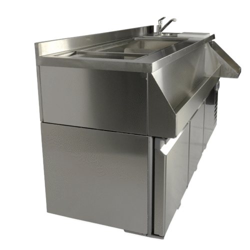 REFRIGERATED COUNTER 3 DOORS WITH COCKTAIL BAR STATION