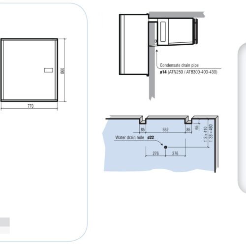 POSITIVE WALL-MOUNTED STRADDLE-TYPE UNIT 34,1-61,5 M3