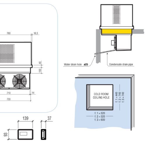 ROOF-TOP NEGATIVE MOUNTED UNIT 6,3-9,8 M3