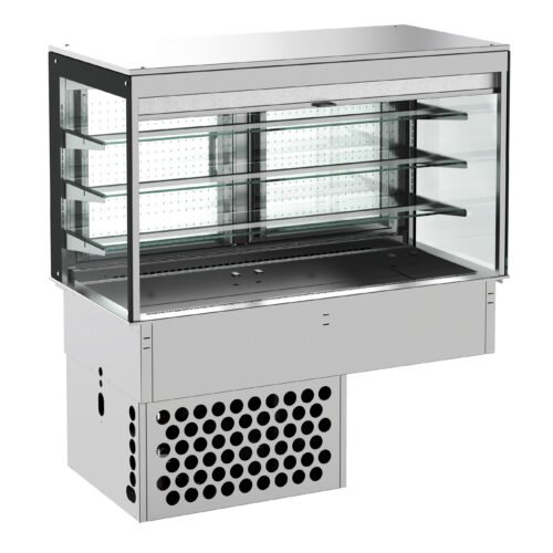 DROP-IN CUBIC REFRIGERATED DISPLAY - ROLL-UP 3/1