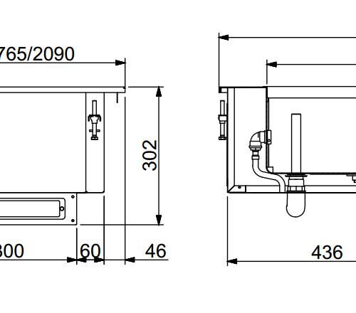DROP-IN BAIN-MARIE UNIT 4/1 - AUTOMATIC WATER FILLING