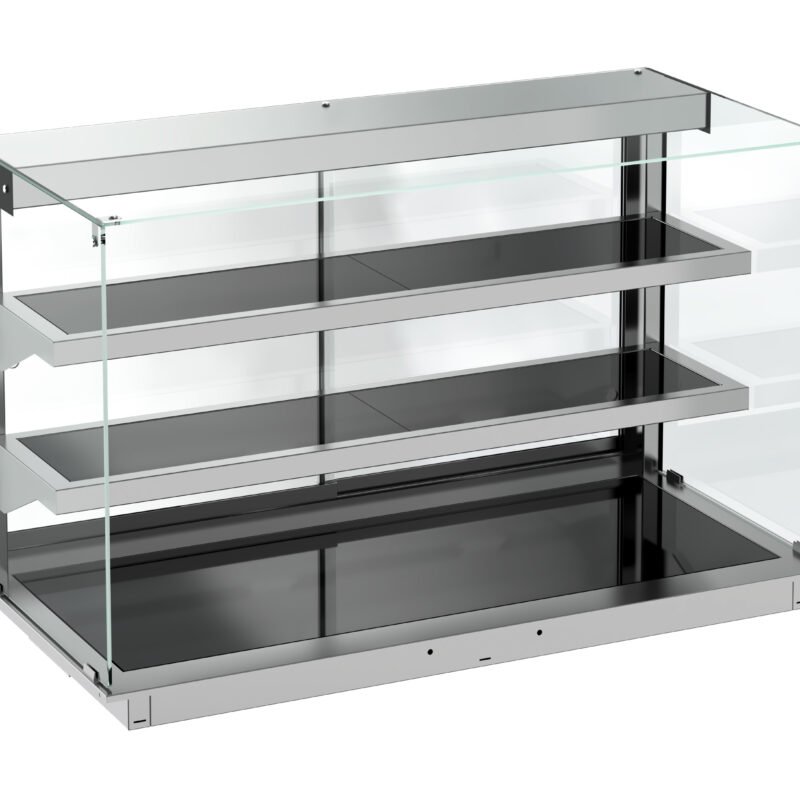 DROP-IN CUBIC HEATED CERAMIC DISPLAY - BLACK 5/1