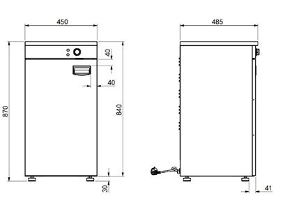 PLATE WARMER 1 DOOR