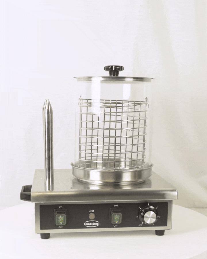 HOT DOG WARMER WITH 2 BREAD HEATING STICKS