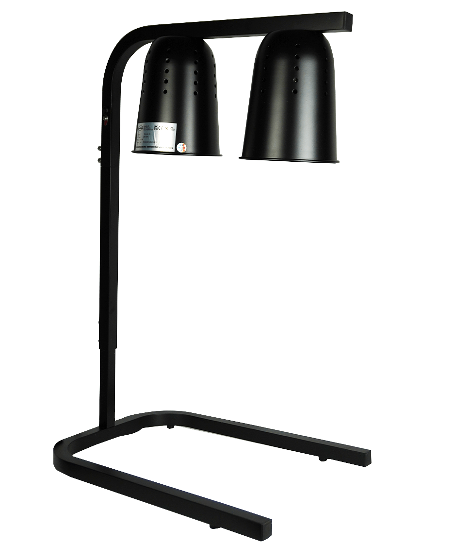 TELESCOPIC HEAT LAMP BLACK