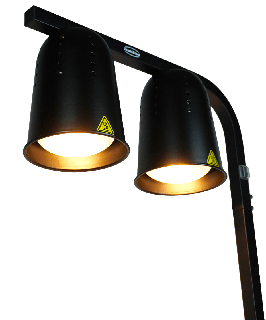 TELESCOPIC HEAT LAMP BLACK