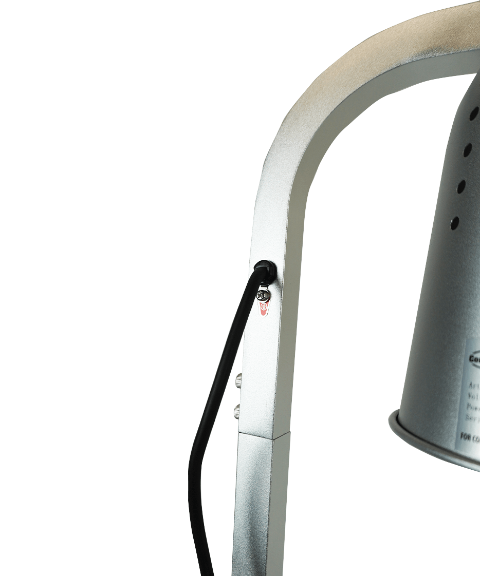 TELESCOPIC HEAT LAMP SILVER