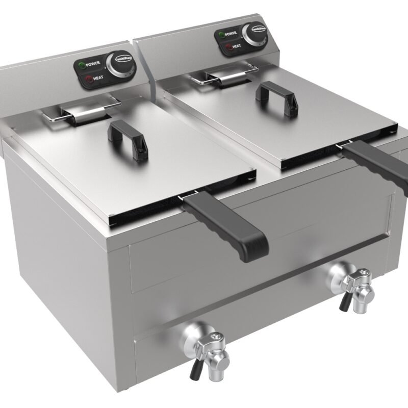 ELECTRIC COUNTER FRYER 2X8L 2X3KW
