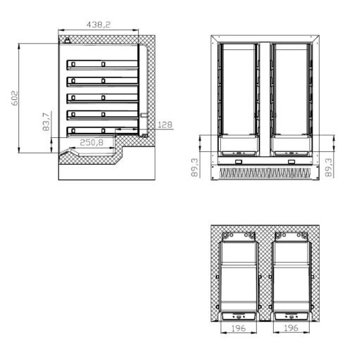 WINE COOLER 100L DUAL ZONE